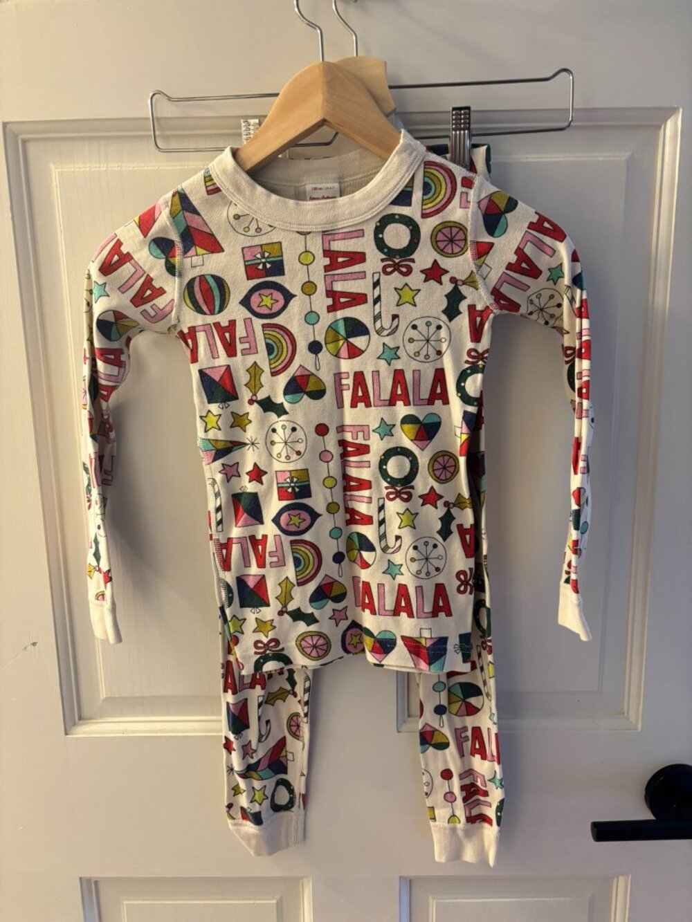 Hanna Andersson Holiday FALALA Pajama Set size 6-7